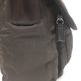 Prada Vela Hunting Bag Dark Brown Tessuto Nylon Small Crossbody