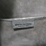 Nancy Gonzalez Crocodile Top Handle Bag Gray Large Crossbody