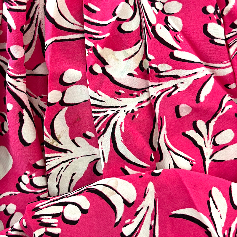 Isabel Marant Etoile Midi Dress Omeya Pink Printed Crepe Size 44