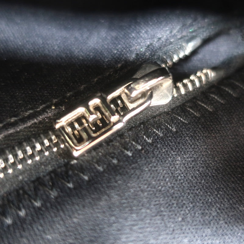 Fendi Leather-Trim Neoprene Baguette Black Small Shoulder Bag