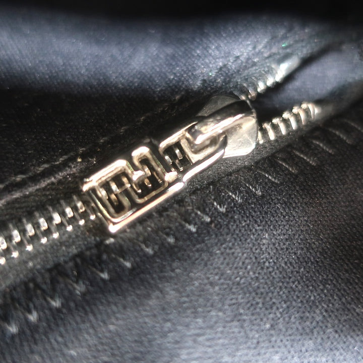 Fendi Leather-Trim Neoprene Baguette Black Small Shoulder Bag