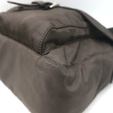 Prada Vela Hunting Bag Dark Brown Tessuto Nylon Small Crossbody