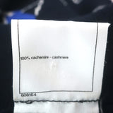 Chanel Globalization Cashmere Dress Navy Intarsia Knit Size 38 Long Sleeve Mini