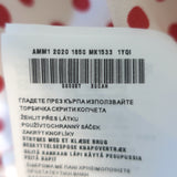 Miu Miu Lace-Trim Collared Tie-Neck Polka Dot Blouse Cream/Red Silk Size 42