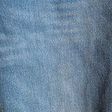 Gucci Cropped Skinny Flare Cuffed Jeans Light Blue Denim Size 40