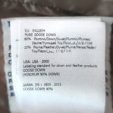 Moncler Hermine Hooded Down Puffer Coat Taupe Size 1