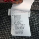 Brunello Cucinelli Belted Houndstooth Pants Gray Virgin Wool Size US 6