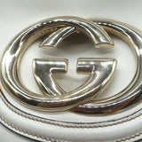 Gucci Britt Interlocking GG Messenger Bag Cream Leather