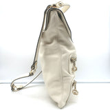 Gucci Britt Interlocking GG Messenger Bag Cream Leather