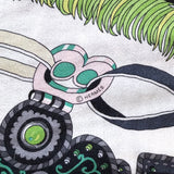 Hermes Sous L'Egide de Mars 140cm Cashmere-Silk Shawl Scarf Cream/Green