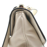 Gucci Britt Interlocking GG Messenger Bag Cream Leather