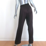 Celine Satin Side-Stripe Track Pants Dark Brown Size 36