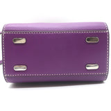 Tory Burch Lee Radziwill Double Bucket Bag Purple Leather Medium Crossbody