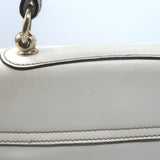 Gucci Britt Interlocking GG Messenger Bag Cream Leather