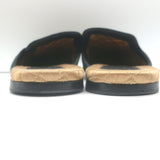 Gucci Lawrence Crystal Snake-Embellished Slipper Mules Emerald Velvet Size 7