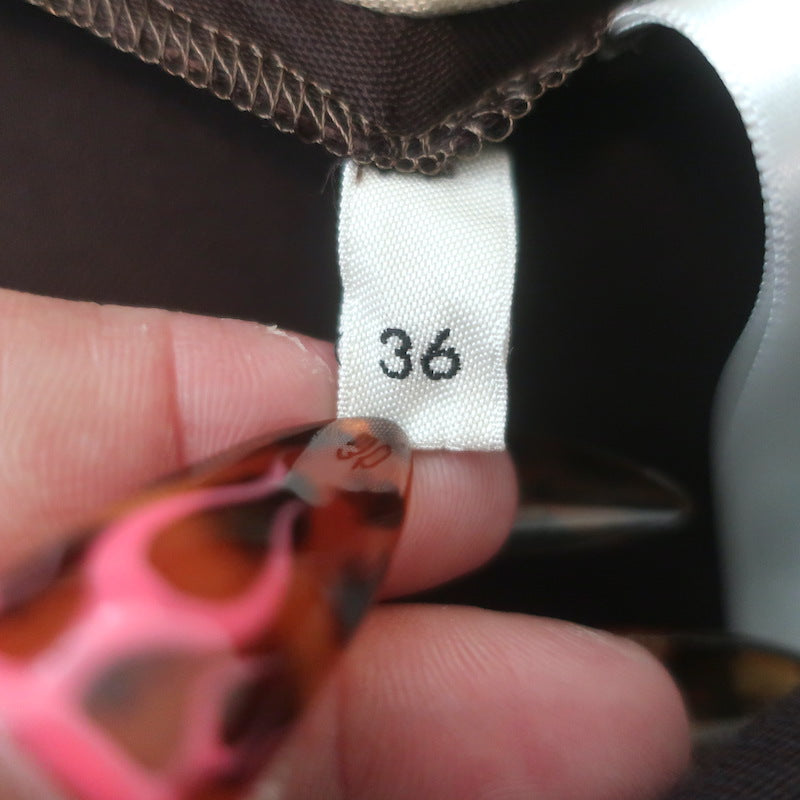 Celine Satin Side-Stripe Track Pants Dark Brown Size 36