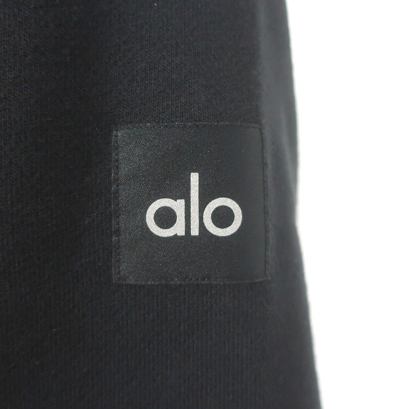 Alo Yoga Renown Oversized Varsity Jacket Black French Terry Size Small Unisex