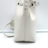 Mansur Gavriel Mini Mini Bucket Bag White Leather Crossbody