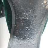 Gucci Lawrence Crystal Snake-Embellished Slipper Mules Emerald Velvet Size 7