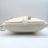 Gucci Britt Interlocking GG Messenger Bag Cream Leather