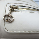 Gucci Britt Interlocking GG Messenger Bag Cream Leather