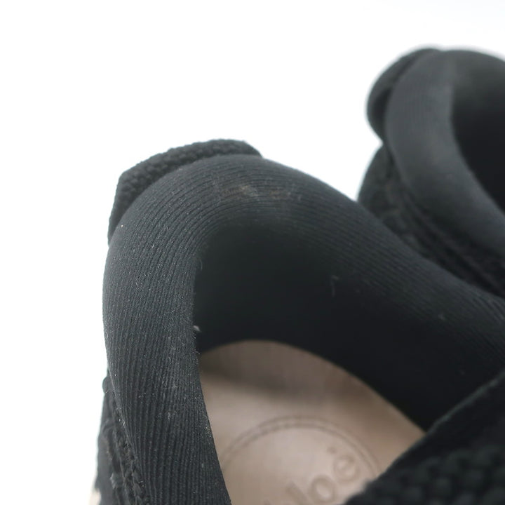 Chloe Nama Speckled-Platform Mesh Sneakers Black Size 37