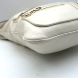 Gucci Britt Interlocking GG Messenger Bag Cream Leather