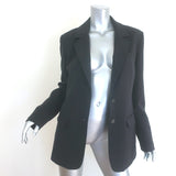 STAUD City Blazer Black Stretch Suiting Size Small Two-Button Jacket