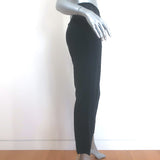 Hermes Pull-On Cropped Silk Pants Charcoal Size 38