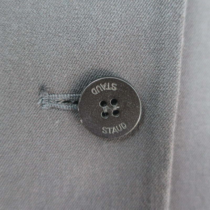 STAUD City Blazer Black Stretch Suiting Size Small Two-Button Jacket