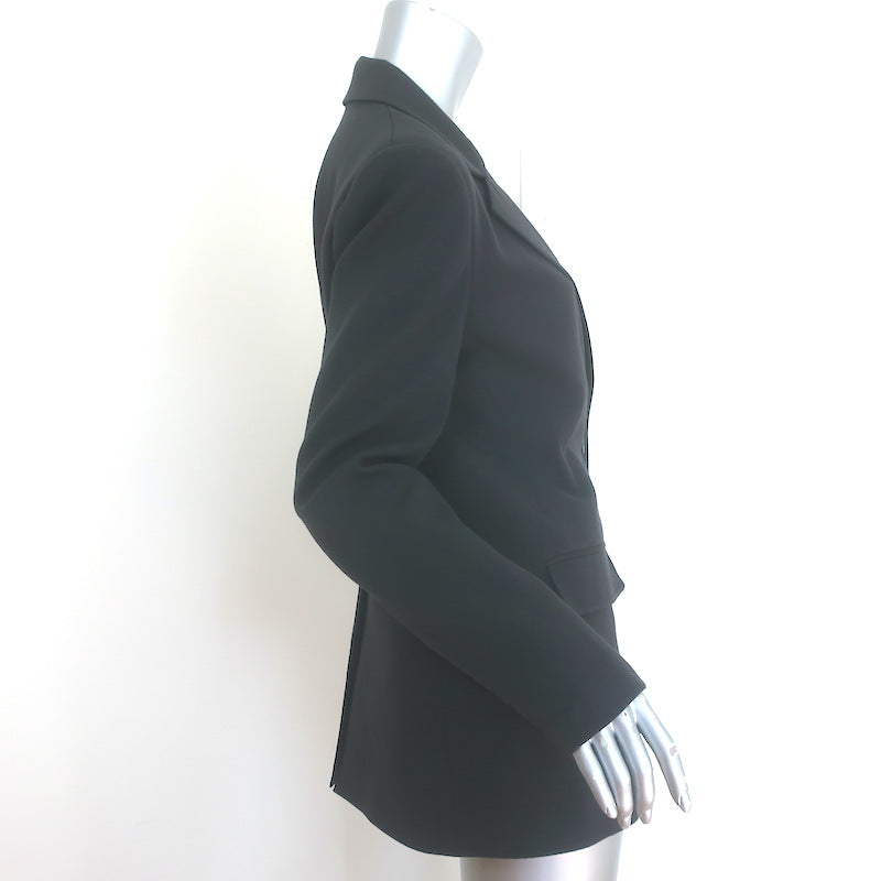 STAUD City Blazer Black Stretch Suiting Size Small Two-Button Jacket