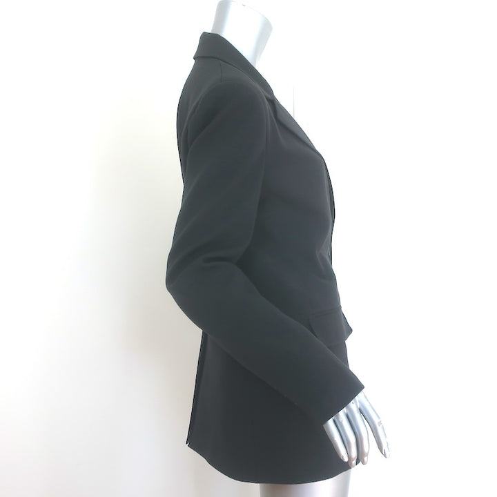 STAUD City Blazer Black Stretch Suiting Size Small Two-Button Jacket
