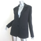 STAUD City Blazer Black Stretch Suiting Size Small Two-Button Jacket