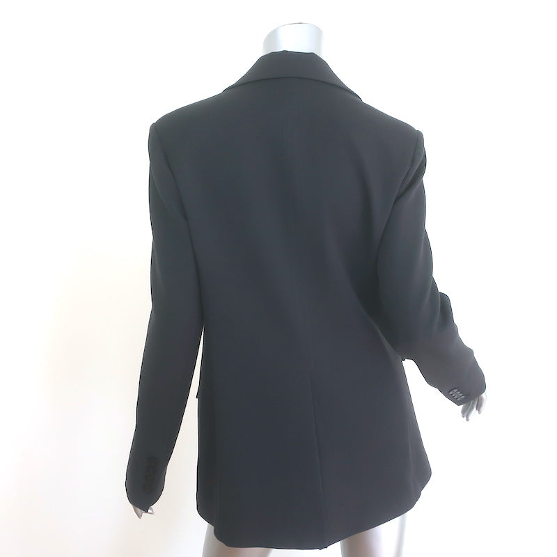 STAUD City Blazer Black Stretch Suiting Size Small Two-Button Jacket