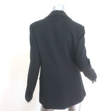 STAUD City Blazer Black Stretch Suiting Size Small Two-Button Jacket