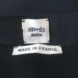 Hermes Pull-On Cropped Silk Pants Charcoal Size 38