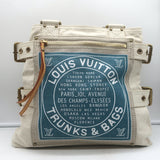 Louis Vuitton Globe MM Shopper Tote Ecru Canvas Shoulder Bag