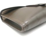 Hermes Jige PM Clutch Bag Brown Leather