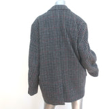 Isabel Marant Etoile Kaito Houndstooth Blazer Gray Virgin Wool Size 42
