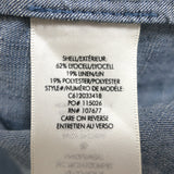 Alice + Olivia Off the Shoulder Top Christy Chambray Linen-Blend Size Large