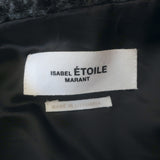 Isabel Marant Etoile Kaito Houndstooth Blazer Gray Virgin Wool Size 42