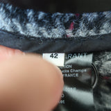 Isabel Marant Etoile Kaito Houndstooth Blazer Gray Virgin Wool Size 42