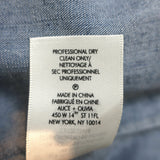 Alice + Olivia Off the Shoulder Top Christy Chambray Linen-Blend Size Large