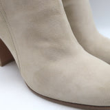 Gianvito Rossi Buckled Ankle Boots Beige Suede Size 39