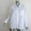 Frank & Eileen Oona Continuous Sleeve Button-Up Shirt White Cotton Size Medium