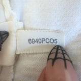 L'Agence Pleated-Side Sleeveless Mini Dress White Stretch Cotton Size 2