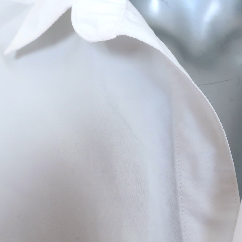 Frank &amp; Eileen Oona Continuous Sleeve Button-Up Shirt White Cotton Size Medium