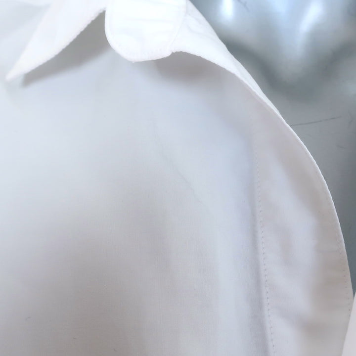 Frank &amp; Eileen Oona Continuous Sleeve Button-Up Shirt White Cotton Size Medium
