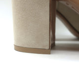 Gianvito Rossi Buckled Ankle Boots Beige Suede Size 39