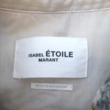 Isabel Marant Etoile Gaston Plaid Shirt Jacket Brown/Cream Wool-Blend Size 42